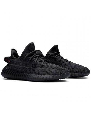 Adidas Yeezy 350 boost V2 Static Black Reflective Laces FU9006
