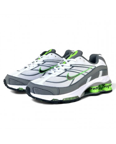 Nike Shox Ride 2 x Supreme White Grey Green buy with delivery on Sneakers .ua