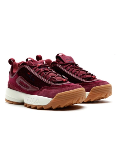 Fila disruptor burgundy velvet hotsell