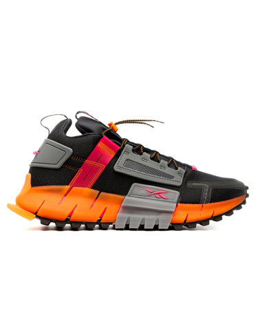 Reebok Zig Kinetica Edge Black Grey Orange FU8182