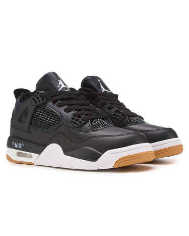 Jordan 4 Black White Gum Sneakers .ua