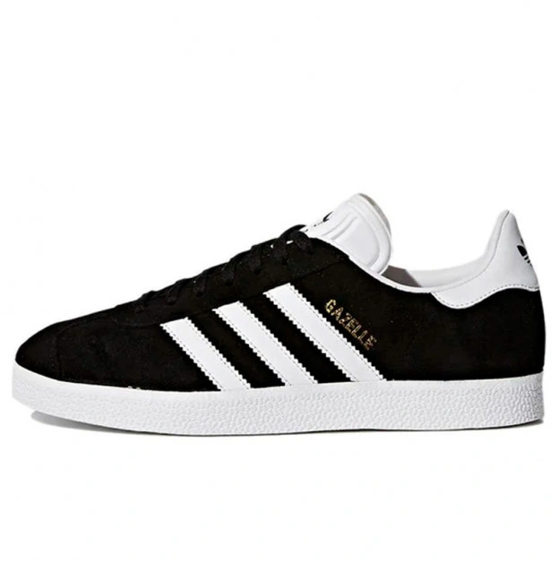 Adidas Gazelle Black White-Gold Metallic BA9595