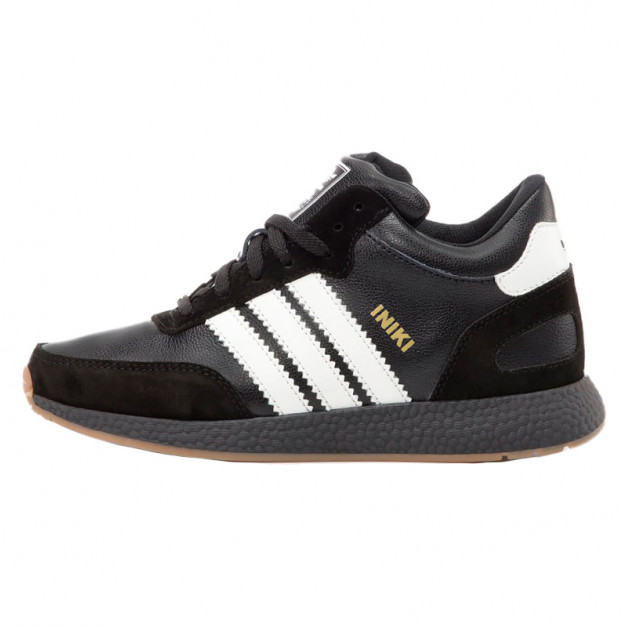 Adidas Iniki Black White Winter З ХУТРОМ