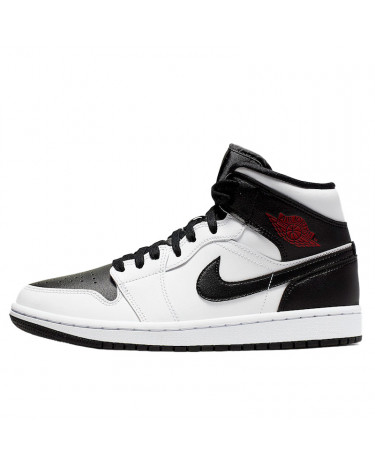 Jordan retro 1 mid black and white online