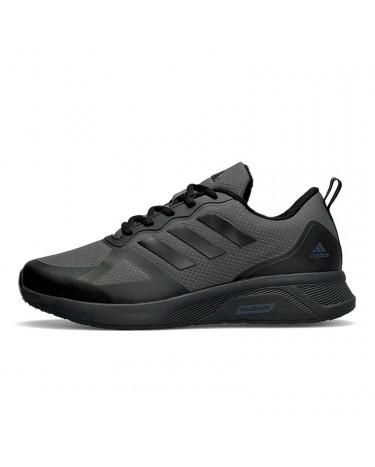 Adidas cloudfoam black and grey cheap
