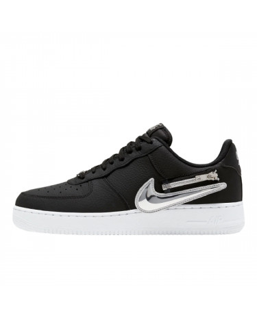 Nike air force black white swoosh deals