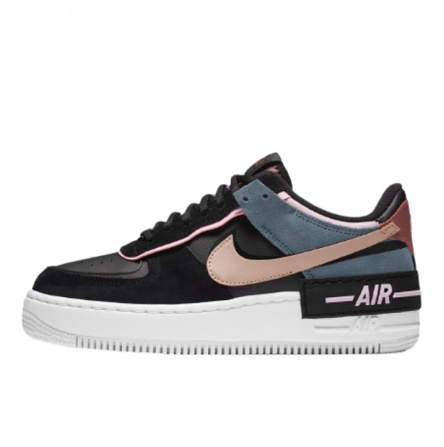 Nike Air Force 1 Shadow Black Light Arctic Pink Claystone Red CU5315-001