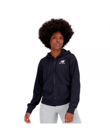 Кофта New Balance Essentials Stacked Logo FZ WJ31530BK