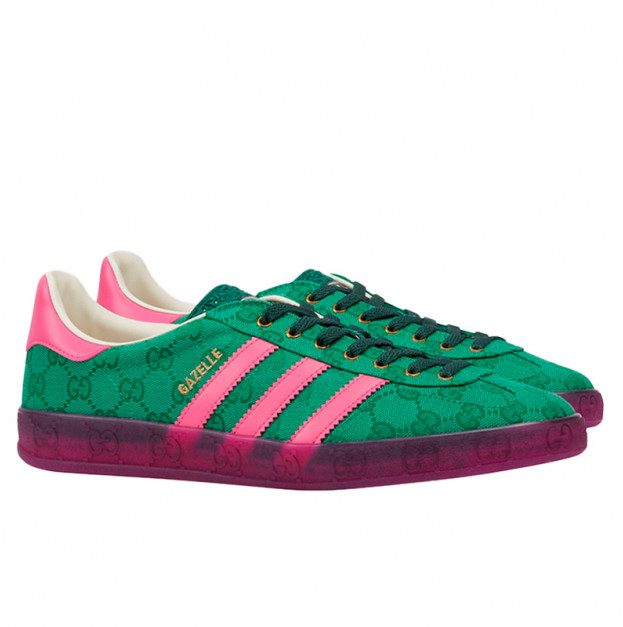 Adidas x Gucci Gazelle Green GG Monogram 737967FAAW33746
