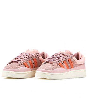 Adidas campus sneakers white orange shop