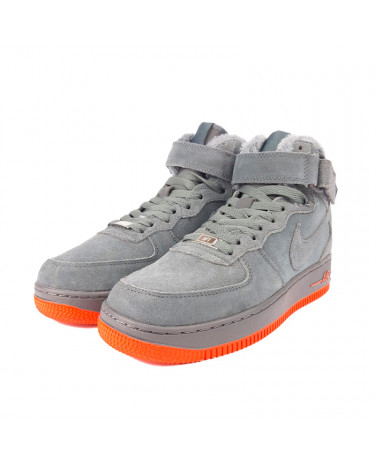 Nike air force 1 high red suede sales