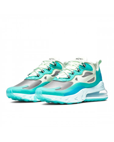 Nike air max 270 react hyper jade on feet top