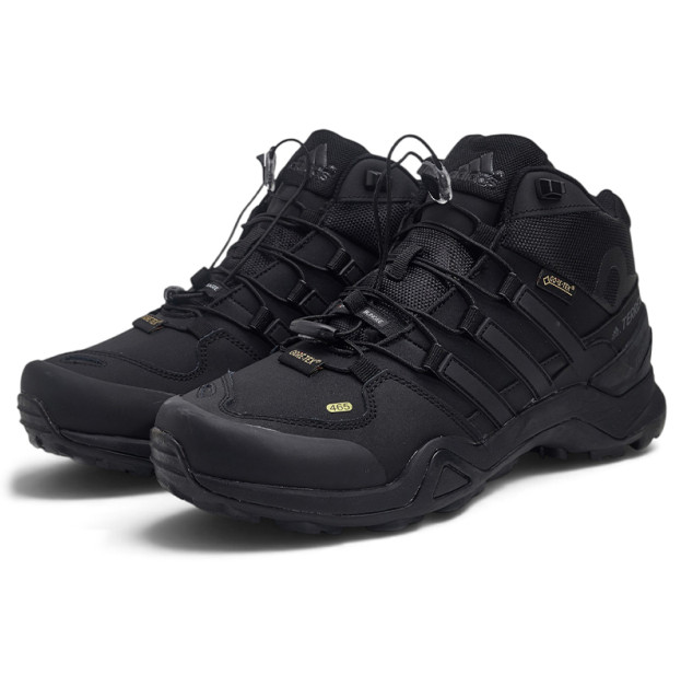 Adidas Terrex Fast R Mid Gore-Tex Triple Black с МЕХОМ