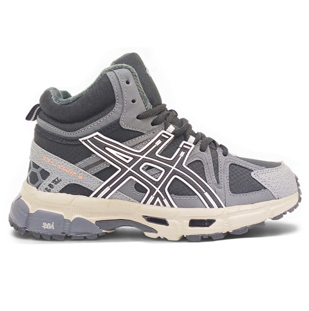 Asics Gel Kahana 8 High Winter Grey Black Beige з ХУТРОМ