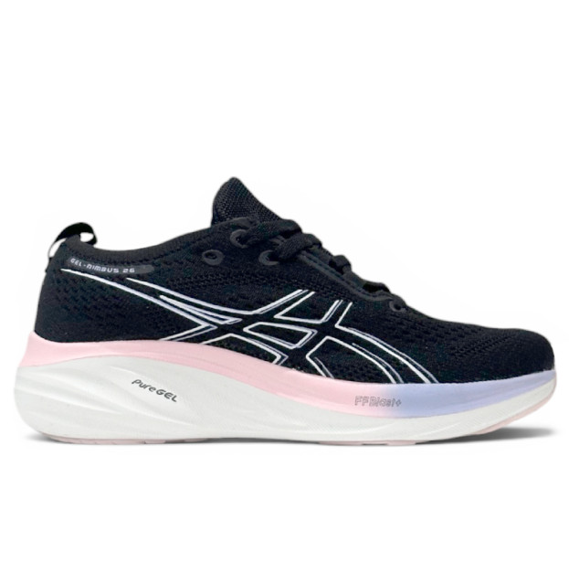 Asics Gel Nimbus 26 Black Cosmic Pink Gradient