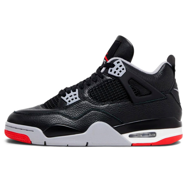 Jordan 4 Black Red Grey Winter з ХУТРОМ