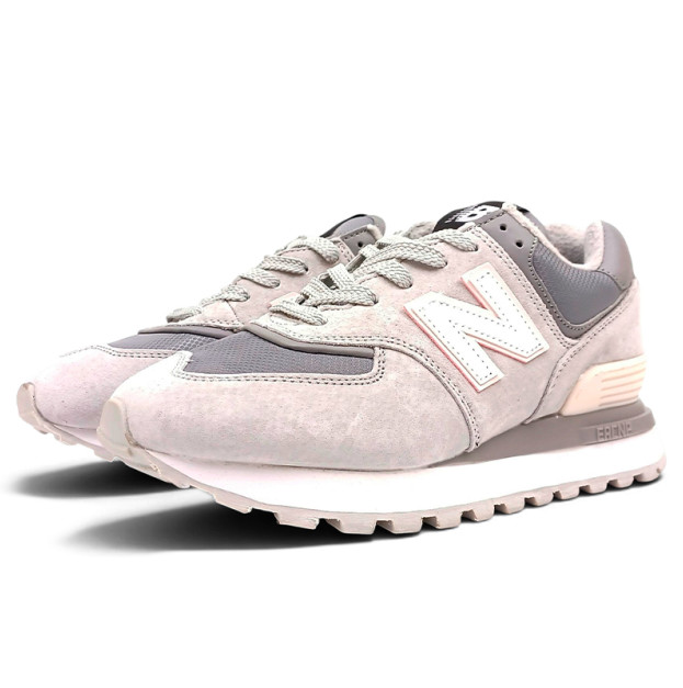 New Balance 574 Legacy Soft Grey Pink з ХУТРОМ