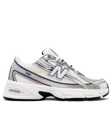 New Balance 740 White Silver Blue