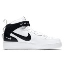 Nike Air Force 1 Mid Utility White Black 07 LV8 Winter з ХУТРОМ