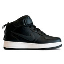Nike Air Force 1 Utility HIgh Black White Winter з ХУТРОМ