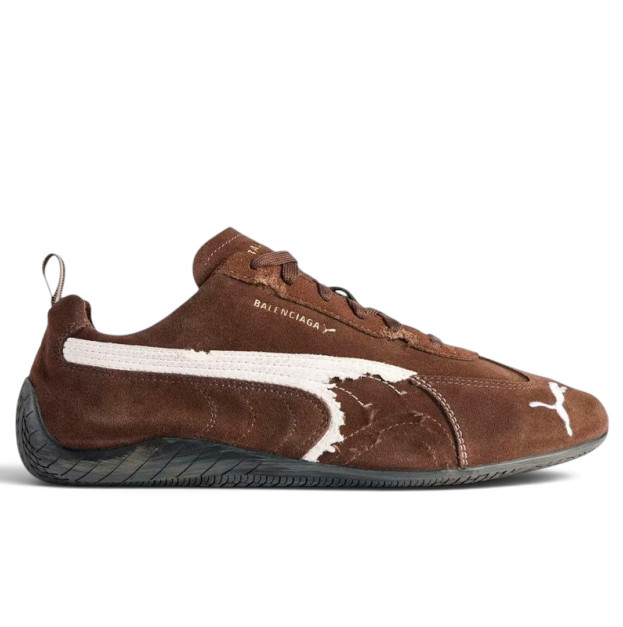 Puma Speedcat x Balenciaga Suede Distressed Brown White 847146WSDSD2910