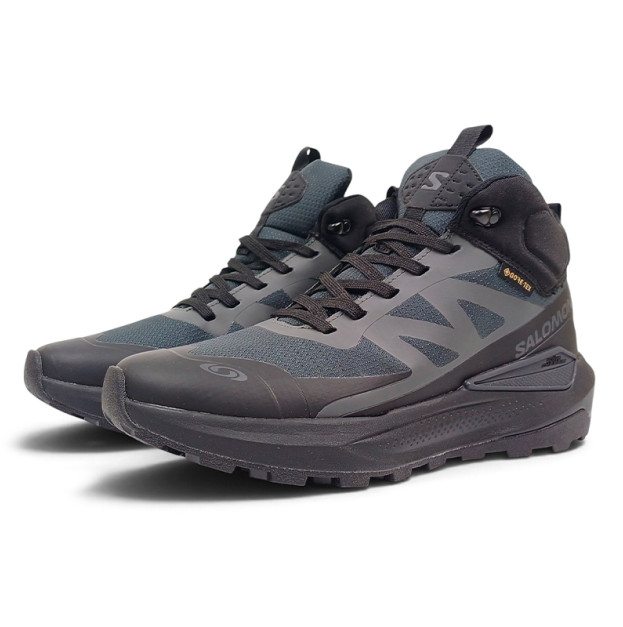 Salomon Elixir Activ Mid Gore-Tex Winter Black Grey з ХУТРОМ