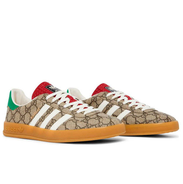 Adidas x Gucci Gazelle Beige GG Monogram IE2262