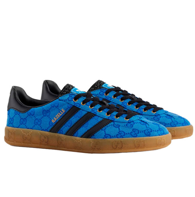 Adidas x Gucci Gazelle Blue GG Monogram 737967FAAW34349