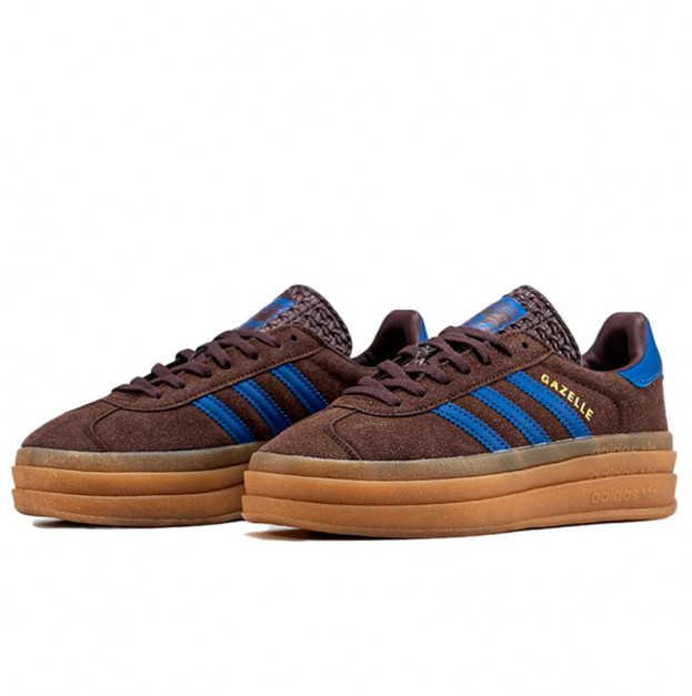 Adidas Gazelle Platform Brown Blue