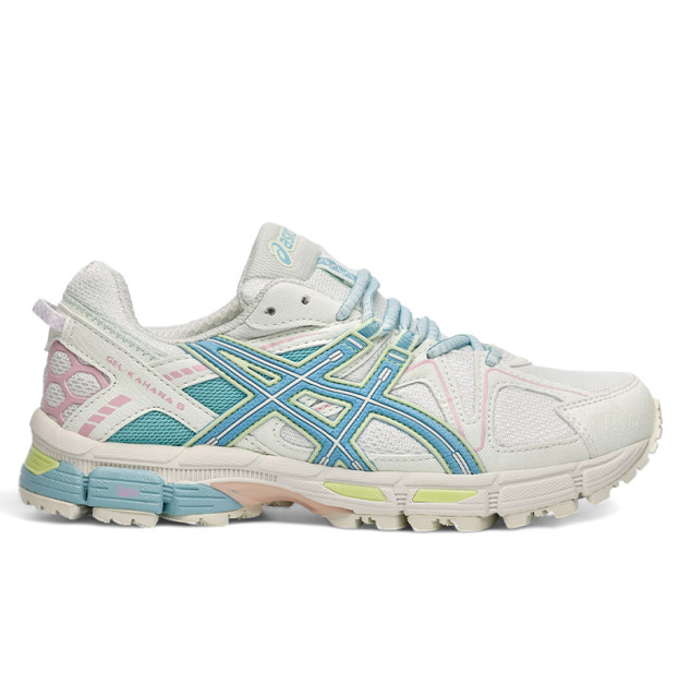 Asics Gel Kahana 8 White Blue Pink Yellow