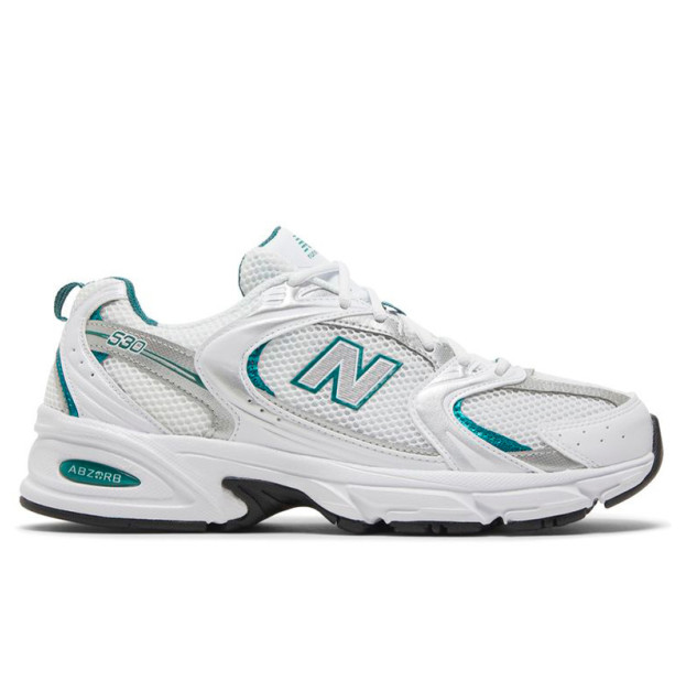 New Balance 530 White Silver Green MR530AB