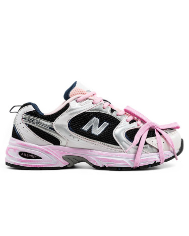 New Balance 530 Custom Silver Blue Pink
