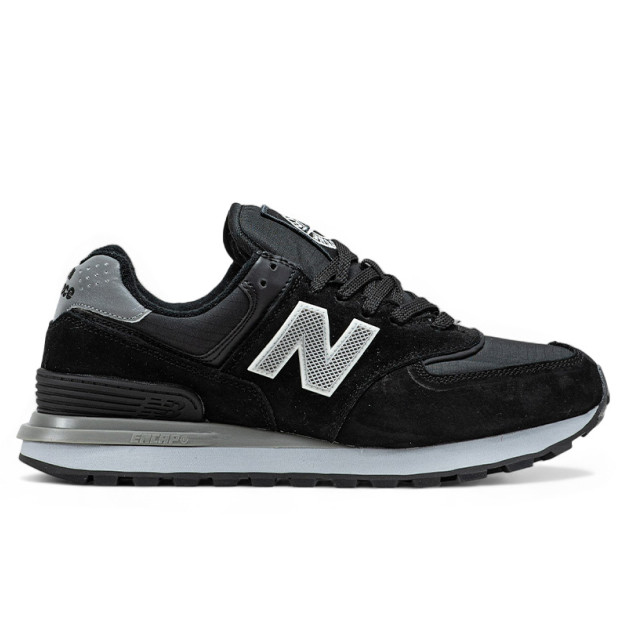 New Balance 574 x Stone Island Black Gray С МЕХОМ