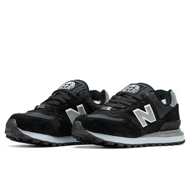 New Balance 574 x Stone Island Black Gray С МЕХОМ