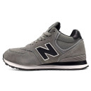 New Balance 574 Mid Grey Black З ХУТРОМ