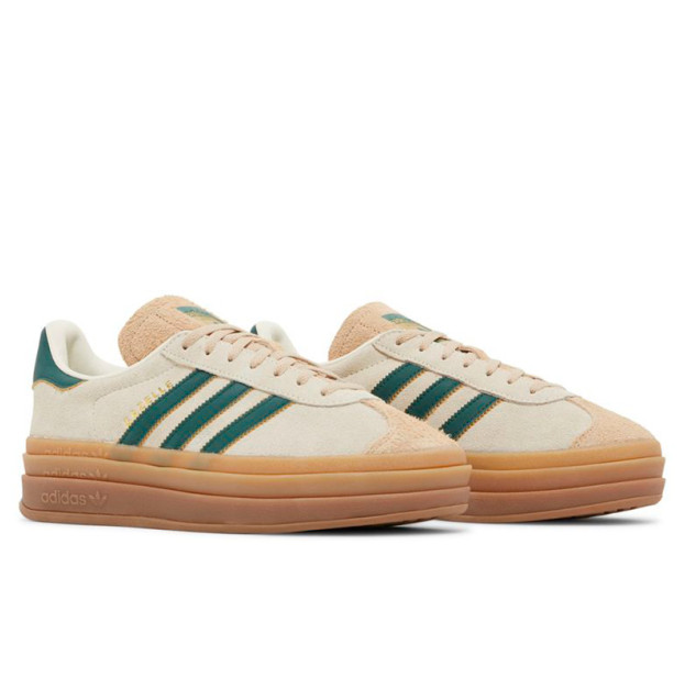 Adidas Gazelle Bold Cream Collegiate Green ID7056