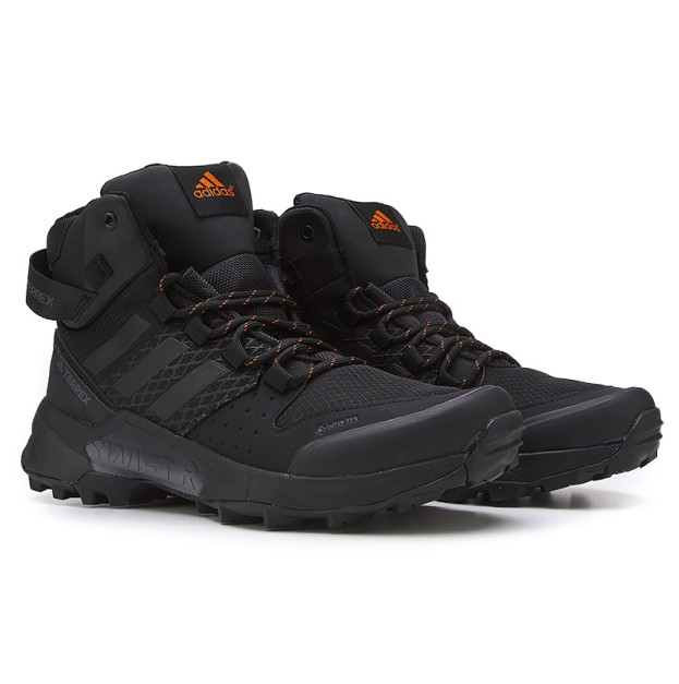 Adidas Terrex Swift Gore-Tex High Black Orange З ХУТРОМ