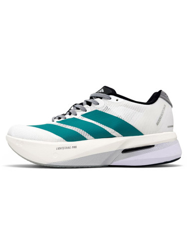 Adidas Adizero Boston 13 White Pure Teal JR4791