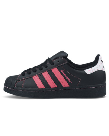 Adidas  Superstar Black Scarlet Pink IE2999