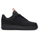Nike Air Force 1 Low Black Orange З ХУТРОМ