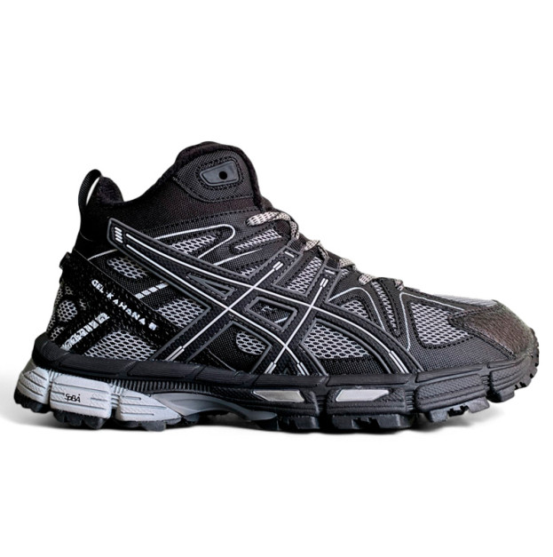 Asics Gel Kahana 8 High Black Grey White З ХУТРОМ