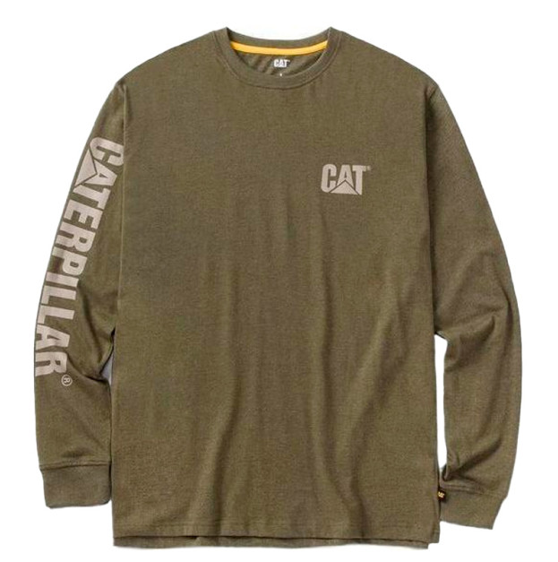 Лонгслів Caterpillar Trademark Banner Olive 1510034-13037