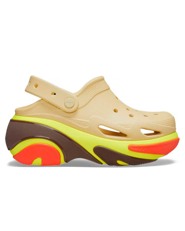 Crocs Bubble Crush Clog Platform Sesame