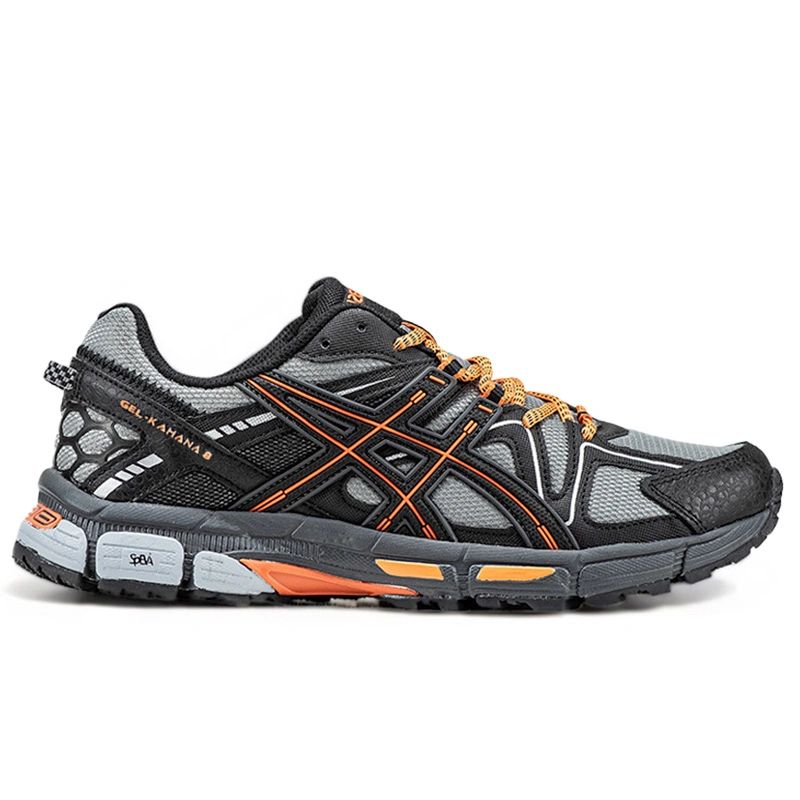 Asics men's gel-kahana 8 running shoes - black/orange online