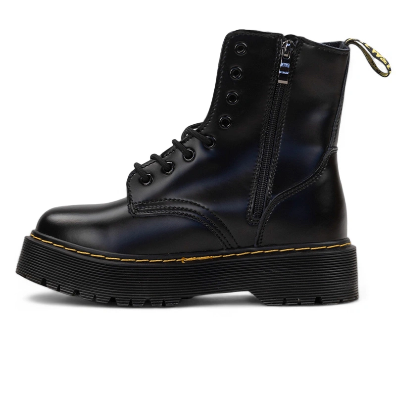 Dr. Martens Jadon Smooth Leather Boots Zip Black купити оригінал з