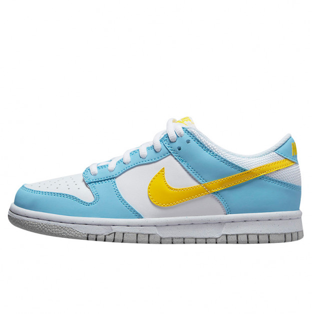 Nike Dunk Low Next Nature White Blue Yellow DX3382-400