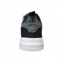 Leather Sneakers  Black White