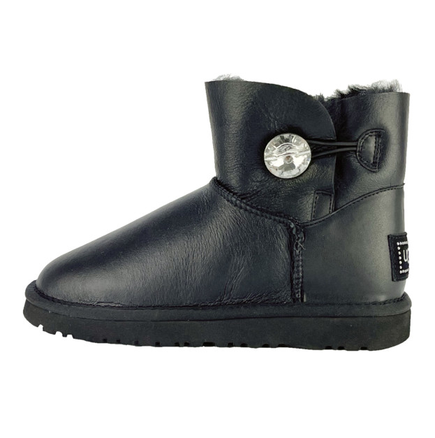 UGG Classic Mini Bailey Bling Leather Black