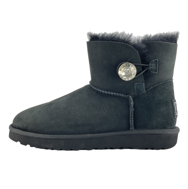 UGG Classic Mini Bailey Button Bling Black