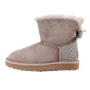 UGG Classic Mini Bow II Beige Swarovski